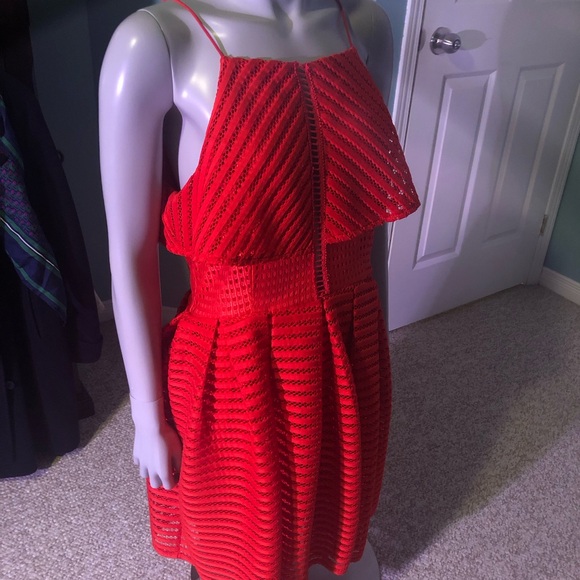 Sexy and fun Little Red Party Dress size Large - Picture 8 of 10